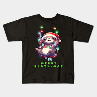 Merry Sloth Mas Kids T-Shirt